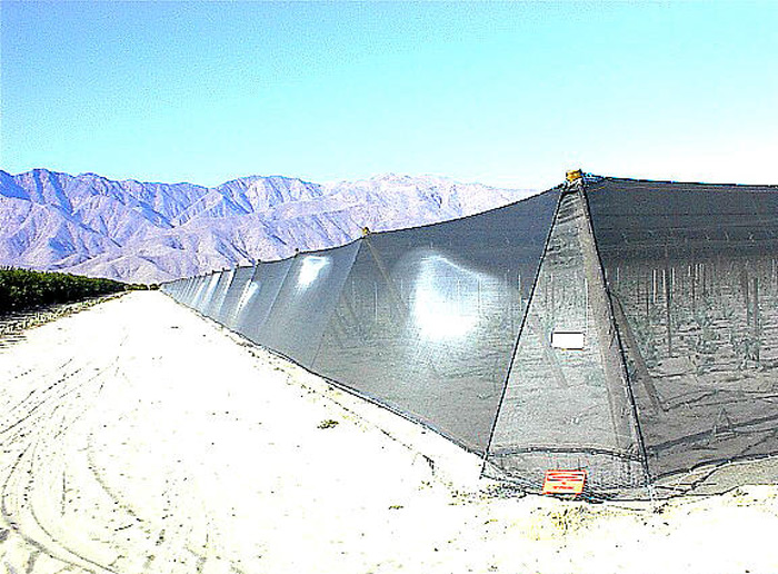 16 Acres, 13' high Shade Structure.