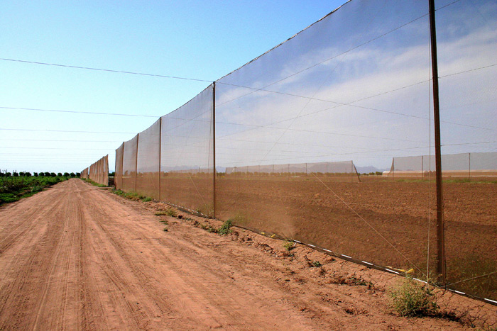 Windbreak System - Several connected in Series.